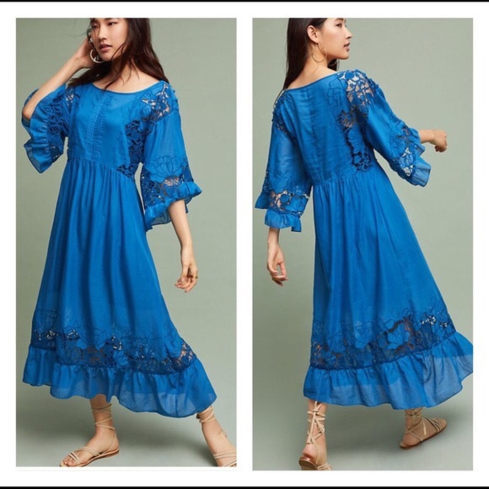 Anthropologie Akemi + Kin Flutter Sleeve Dress